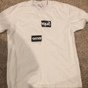 Supreme CDG box logo tee